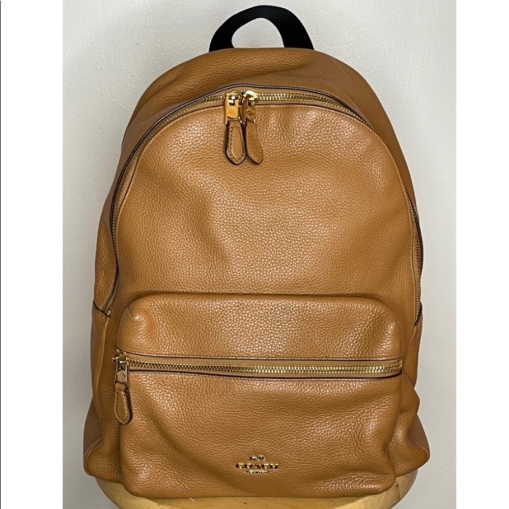 COACH Charter Leather Backpack